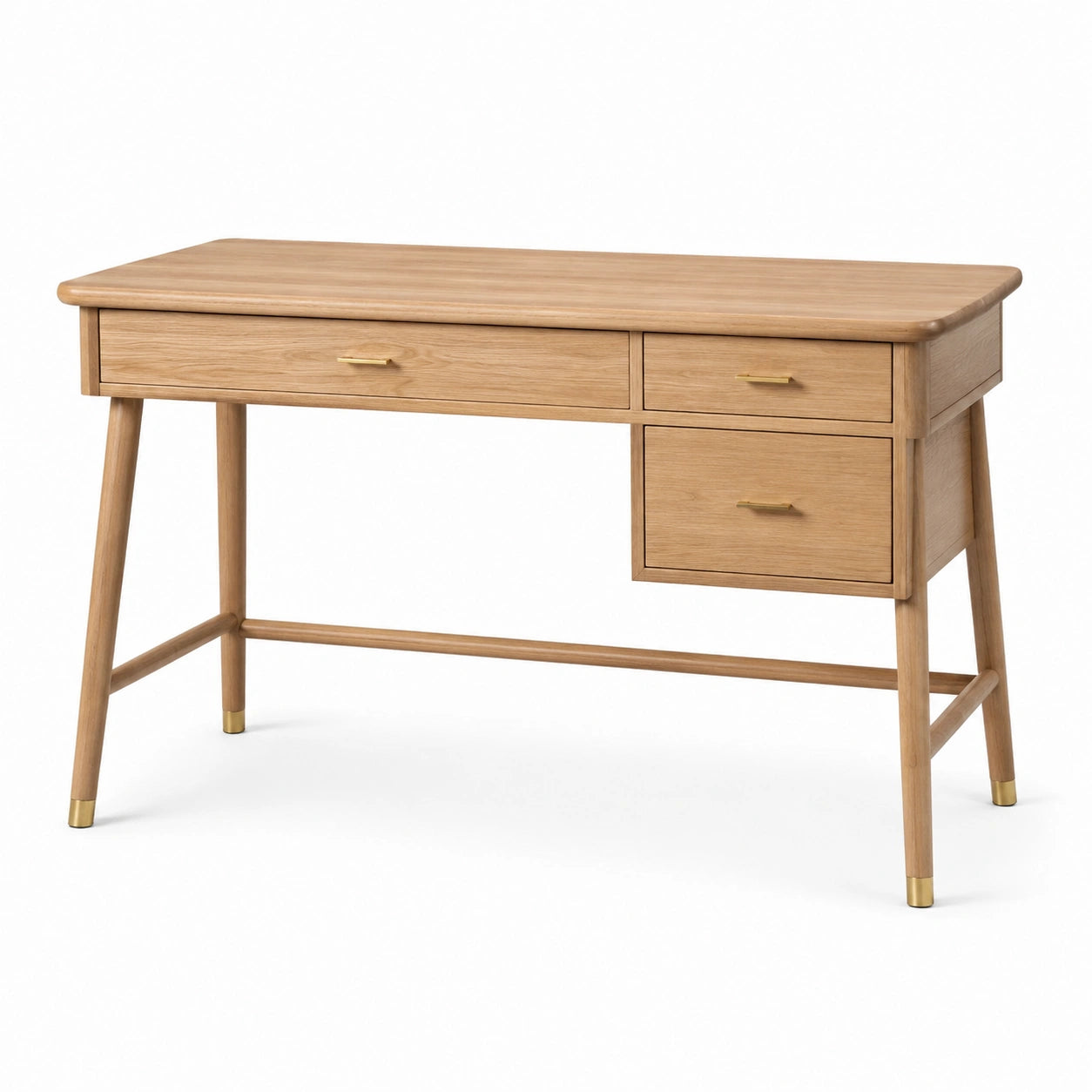 Schreibtisch aus Eichenholz mit Schubladen 120cm x 60cm x 75cm